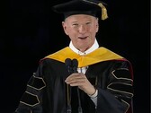 A screengrab of Google's ex-CEO, Eric Schmidt addressing students at the University of Arizona's 2026 commencement ceremony