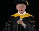 A screengrab of Google's ex-CEO, Eric Schmidt addressing students at the University of Arizona's 2026 commencement ceremony