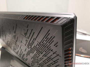 The stylized grilles allow for cooling since the motherboard is directly behind the screen