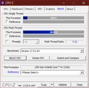 CPU-Z benchmark