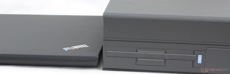 2017 ThinkPad 25 next to a 1:1 replica of the 1992 ThinkPad 700C