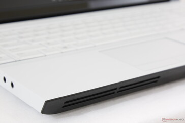 Front edge tapers down to 27.65 mm. White surfaces hide fingerprints well