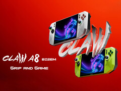 MSI offers the Claw A8 in two launch colours, both with 24 GB RAM and a Ryzen Z2 Extreme APU. (Image source: MSI)