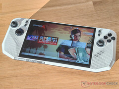 The MSI Claw A8 costs $1,149. Pictured: a picture showing the front of the gaming handheld. (Image source: Notebookcheck)