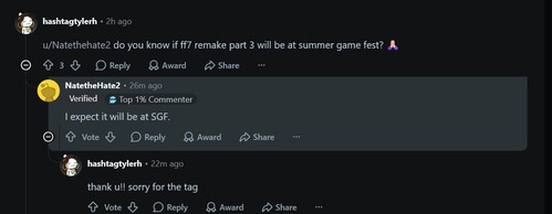 Final Fantasy 7 Remake Part 3 Summer Game Fest leak