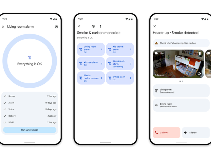 Nest Protect users can view live camera feed from the emergency alarm card. (Image source: Google)