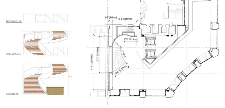 The store's proposed spiral staircase (Source: City of Westminster Council)