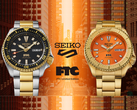 The Seiko HDB011J8 (left), pictured alongside the HDB012J8 (right). Both have tight production numbers.