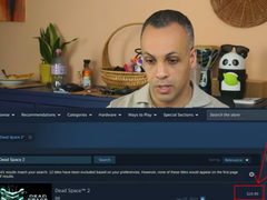 A screengrab of right to repair and consumer rights advocate Louis Rossman looking at the Dead Space 2 listing on Steam