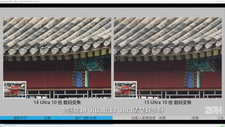 Xiaomi 14 Ultra vs. Xiaomi 13 Ultra: At 10x zoom, the 14U is clearly the victor.