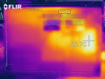 Heat map under load - bottom