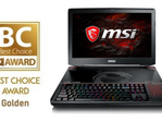 MSI GT83VR wins Best Choice Golden Award