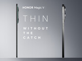 Honor has previously teased that the Magic V5 will be thinner the Magic V3, pictured on the left. (Image source: Honor - edited)