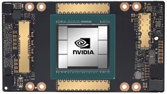 Nvidia Hopper GH100 could be much larger than GA100, which is currently the largest 7 nm die. (In pic: Nvidia Ampere GA100 GPU)