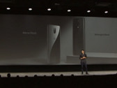The OnePlus 6T is showcased in New York. (Source: OnePlus)