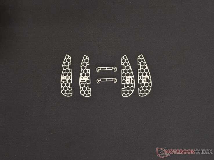 All six spacers included in the package.