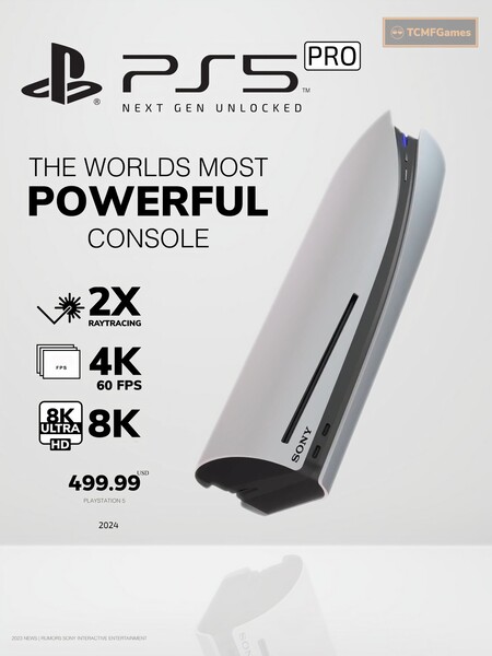 Rumored PS5 Pro power. (Image source: @TCMF2)