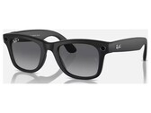 Black Ray-Ban Meta Gen 2 shown from the front on a white background, camera and capture LED in the front corners