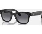 Black Ray-Ban Meta Gen 2 shown from the front on a white background, camera and capture LED in the front corners