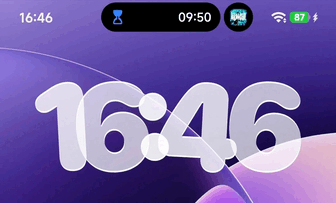 HyperIsland displaying two concurrent live actions: a timer and music player. (Image source: u/Square-Opportunity48 via Reddit)