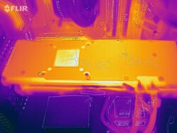 Heatmap of the Zotac GeForce RTX 2070 AMP Extreme during a stress test