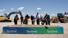 Bill Gates at the TerraPower groundbreaking of the Natrium sodium-cooled reactor in Kemmerer, Wyoming. (Source: Bill Gates blog)