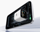 The power adapter has a 60W "performance" mode. Pictured: a promo render of the fast charger with an iPhone.
