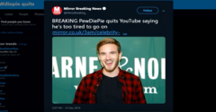 Fake news, but were you surprised? (Image source: PewDiePie via The Mirror)