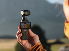 The upcoming DJI Pocket 4 compact gimbal camera is slated to be 35% lighter and significantly smaller than the Pocket 3 pictured here. (Image source: DJI)