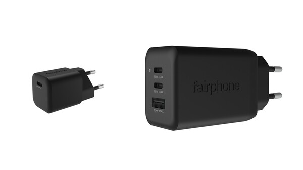 The Fairphone USB-C chargers are available in single port and triple port variants. (Image source: Fairphone)