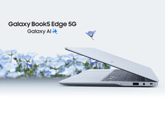 Samsung sells the Galaxy Book5 Edge 5G in a single Sapphire Blue colour option. (Image source: Samsung)