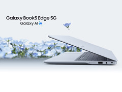 Samsung sells the Galaxy Book5 Edge 5G in a single Sapphire Blue colour option. (Image source: Samsung)