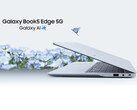 Samsung sells the Galaxy Book5 Edge 5G in a single Sapphire Blue colour option. (Image source: Samsung)