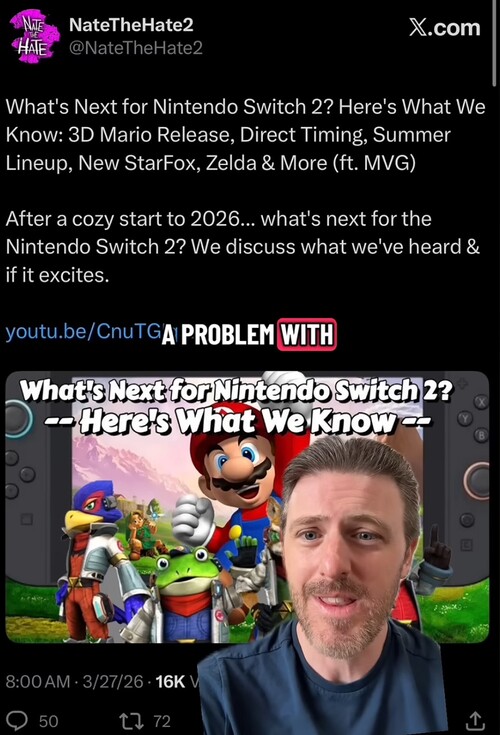 Kit Ellis responds to NateTheHate Switch 2 leaks