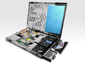 The ThinkPad T400, showing off its magnesium alloy rollcage. (Source: Lenovo)