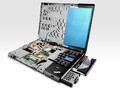 The ThinkPad T400, showing off its magnesium alloy rollcage. (Source: Lenovo)
