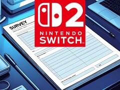 Switch 2 logo is shown above mockup of Nintendo survey (Image source: Nintendo of America with edits)