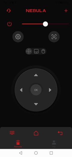 Homescreen Nebula Connect: substitute for remote control