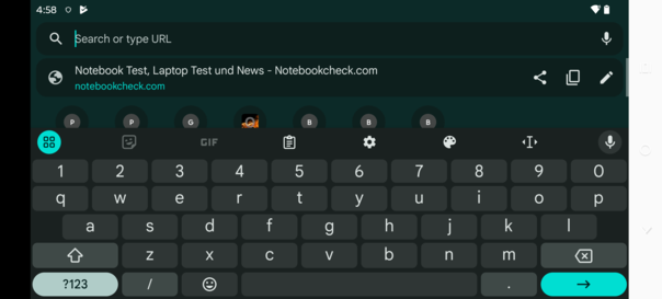 Keyboard landscape