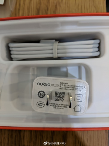 ZTE Nubia N3 charger rated 5V 2A