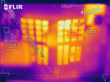 Heat map under load - bottom