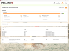 PCMark 10 in "Performance" mode
