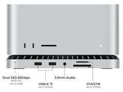 The new TB5 dock is made for the Apple Studio (Image source: RayCue)