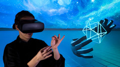 Leap Motion is developing a new input sensor that will track users hand motion in a VR experience. (Source: Leap Motion)