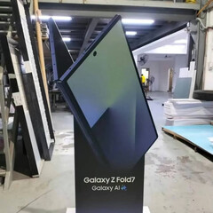 The Galaxy Z Fold7 looks thinner than all previous Galaxy Z Fold models. (Image source: Alchimist Leaks)