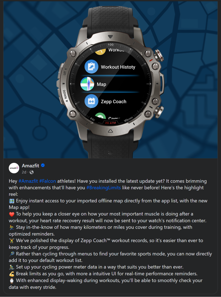 Amazfit cheap watch maps