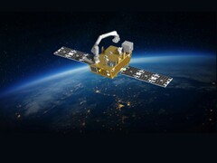 An artist's concept of the FFR Mission’s robotic system payload (Image source: Motiv Space Systems; edited)