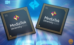 MediaTek has launched two new mobile SoCs: the Dimensity 8100 and Dimensity 8000 (image via MediaTek)