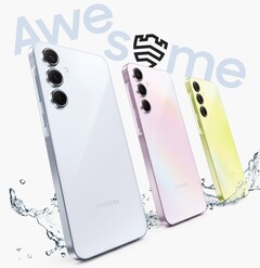 Galaxy A35 5G will probably be launched at the same time as Galaxy A55 5G. (Image source: @evleaks)