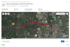 GPS test: Samsung Galaxy Tab A 8.0 - Overview
